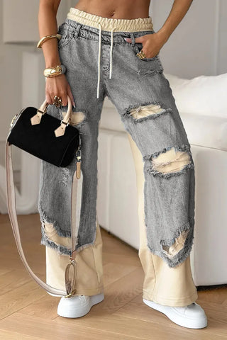 Eleni Ripped Denim Pants
