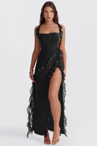Luna Ruffle Maxi Dress Glossely Luna Ruffle Maxi Dress Glossely