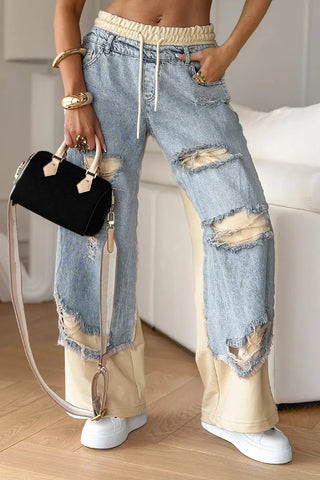 Eleni Ripped Denim Pants