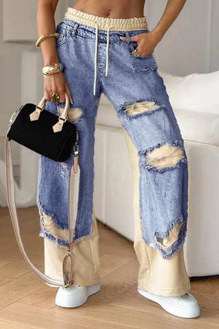 Eleni Ripped Denim Pants
