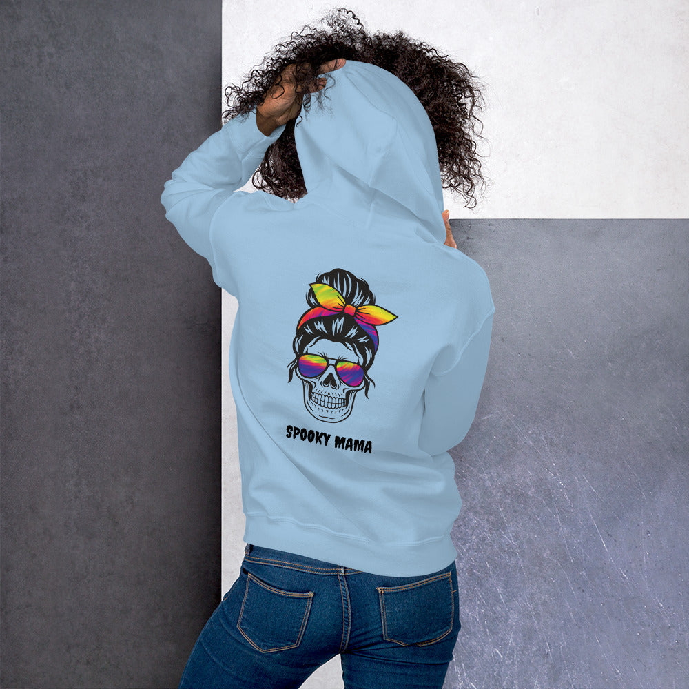 Halloween Spooky Skull Mama bow Unisex Hoodie